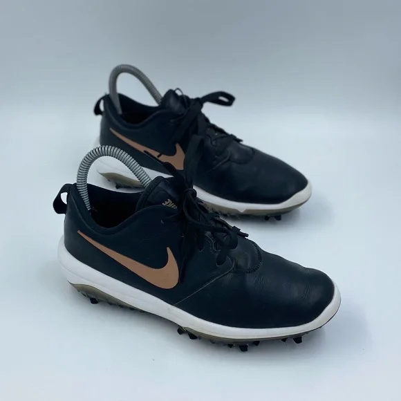 Nike Shoes Nike Roshe G Tour Golf Shoes Black W Bronze Swoosh